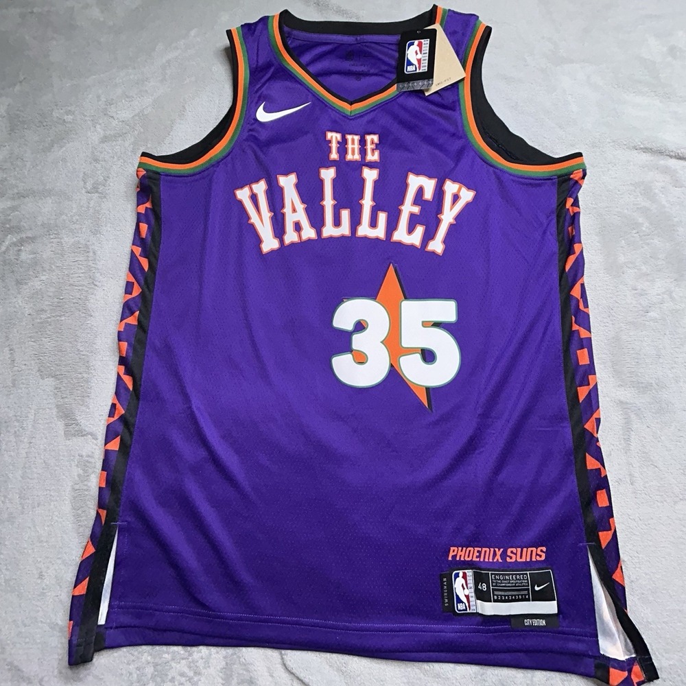 Nike Kevin Durant #35 Phoenix Suns The Valley City Edition Jersey L NWT